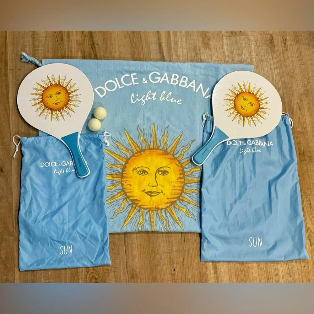 Dolce & Gabbana Towel & Ping Ball/ Paddle Ball Set - Picture 1 of 5